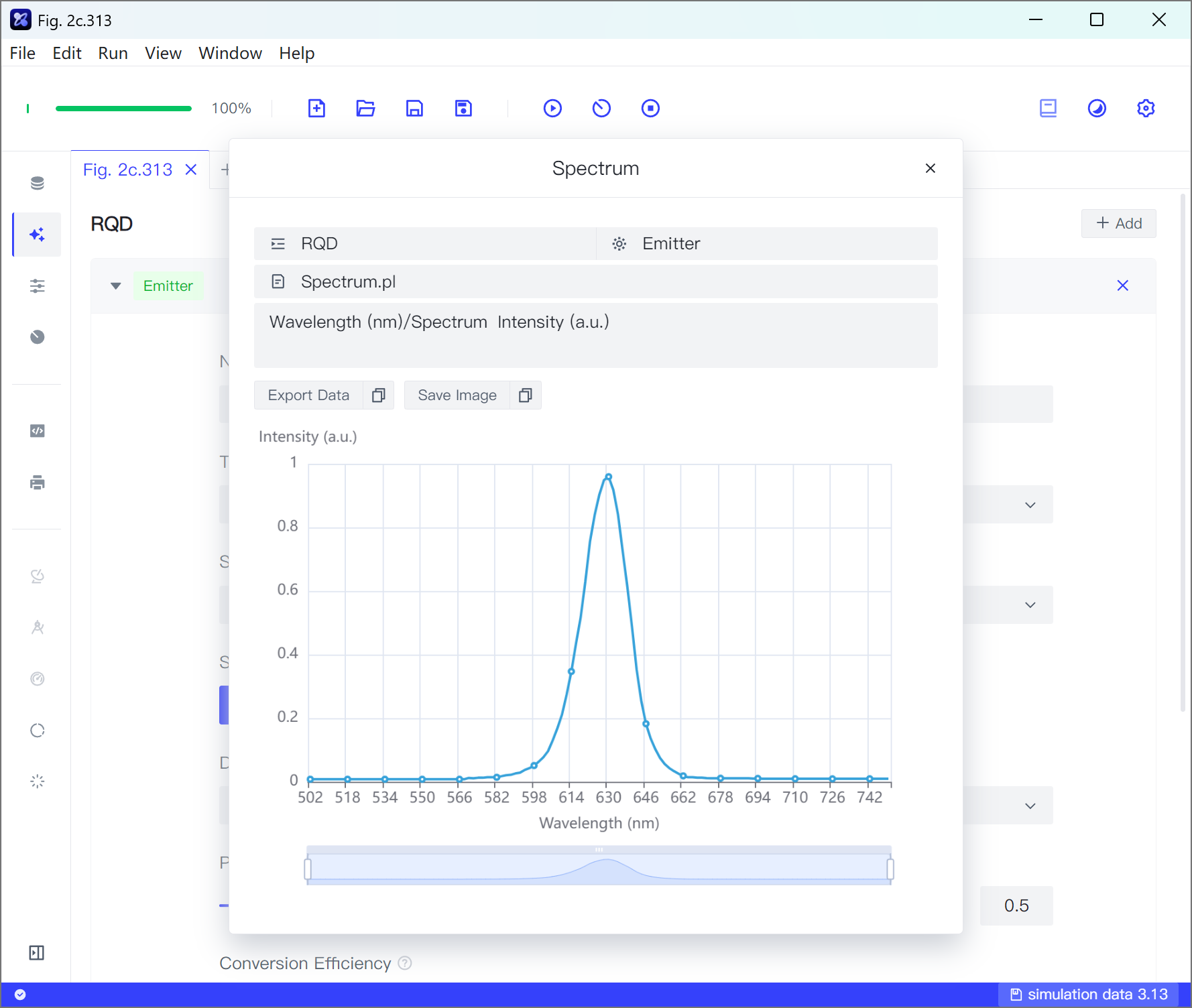 QLED1 PL Spectrum